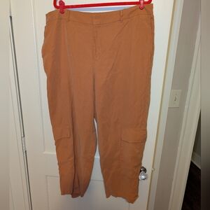 Eloquii Straight Leg Cargo Ankle Pant